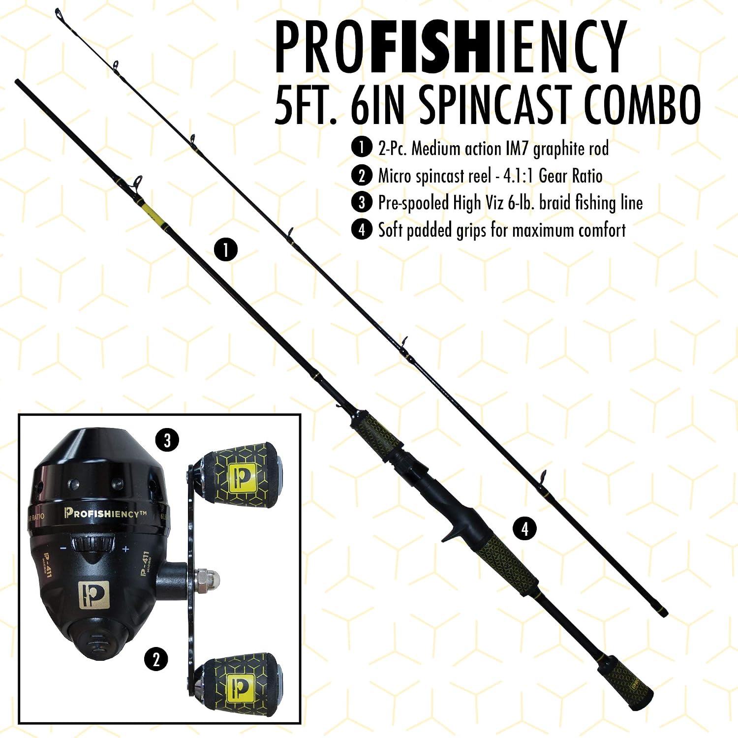 Conjunto de Vara de Pesca Spin - Spincast Reel avaliação e preço